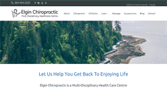 Desktop Screenshot of elginchiropractic.ca
